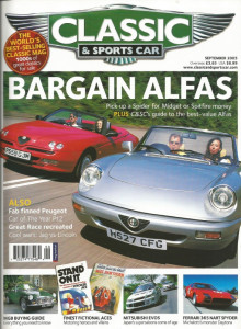 CLASSIC & SPORTSCAR 2005 SEPT - ALFA Spl, EVOs, 365 NART SPYDER